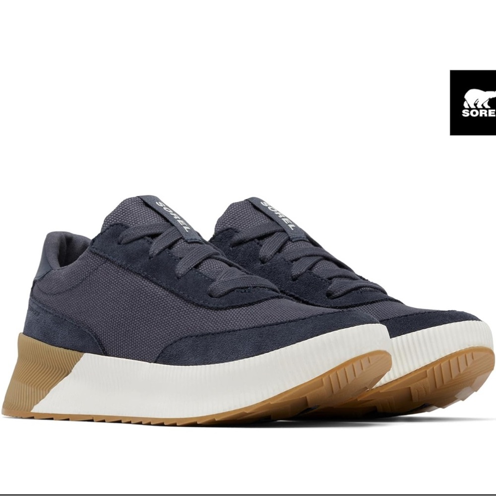 Sorel Navy Sneakers with White and Tan Sole